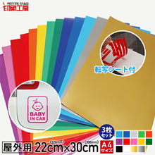 画像をギャラリービューアに読み込む, A4サイズ カッティング用シート+転写シートセット【屋外用】