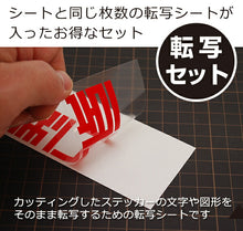 画像をギャラリービューアに読み込む, A4サイズ カッティング用シート+転写シートセット【屋外用】