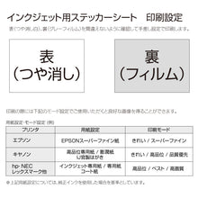 画像をギャラリービューアに読み込む, ステッカーシート ロールタイプ300mm【インクジェット用】
